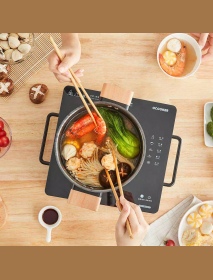 QCOOKER Multi-function Smart Induction Cooker Far Infrared Heating High Temperature Explosion Proof With Real-time Temperature D