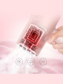 Deerma GT106 Portable Handheld Pink Garment Steamer Steam Iron 15 Seconds Fast-Heat 1000W Wrinkle Remover