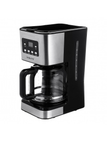 220V Coffee Maker 12 Cups 1.5L Semi-Automatic Espresso Making Machine Stainless Steel 