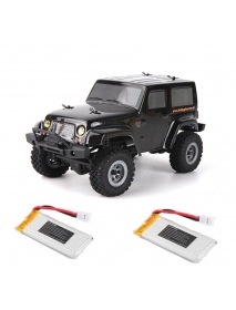URUAV 2 Battery 1/24 2.4G 4WD Mini Rc Car Proportional Control Waterproof Crawler Electric Vehicle RTR Model