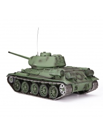 Henglong 3909-1 T-34 1/16 RC Tank RTR 2.4G 320-Degree Rotating Turret with Simulation Sound and Smoke Effect Full Proportion Rem