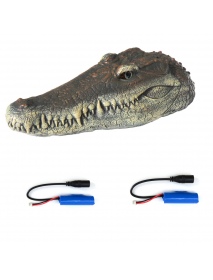 Flytec V005 w/ 2 Batteries Version 2.4G Electric RC Boat Simulation Crocodile Head Vehicles RTR Model Toy