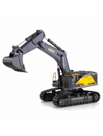 Huina 1592 Alloy 1/14 22ch Alloy Rc Excavator Trucks Excavator Remote Control Vehicle Models Toys