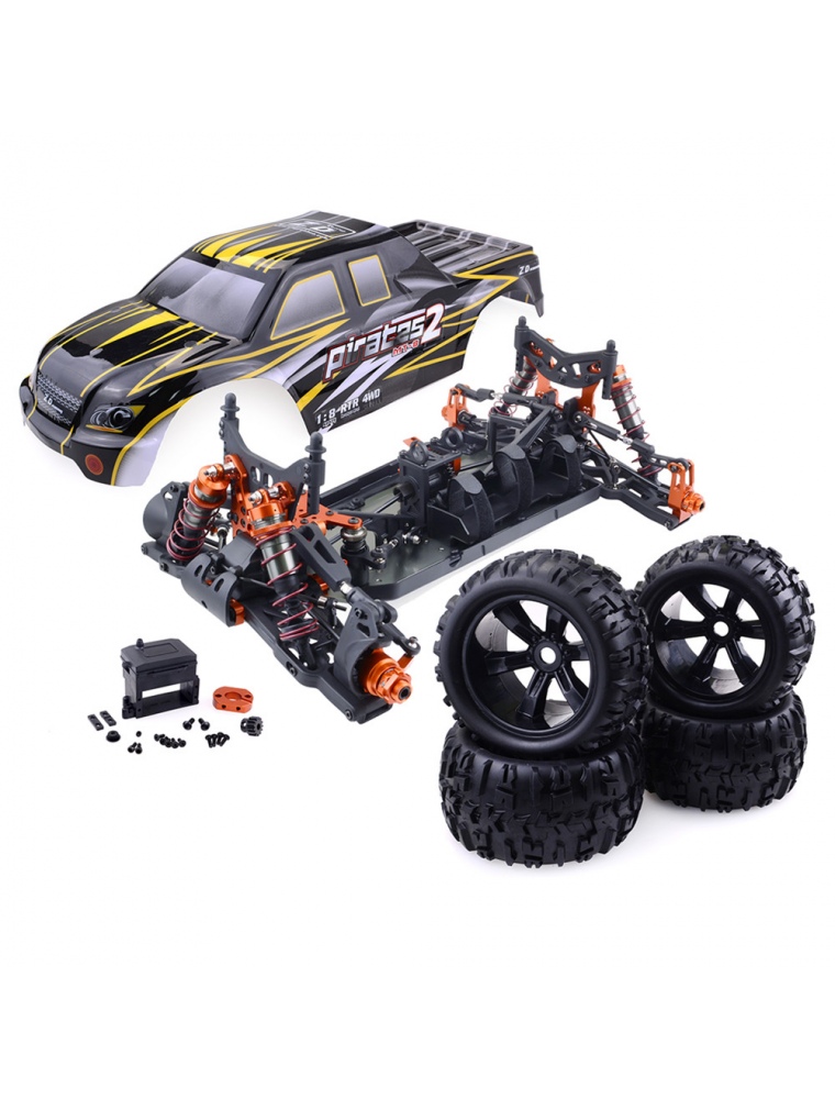 ZD Racing 9116 1/8 4WD Brushless Electric Truck Metal Frame 100km/h RC Car Without Electric Parts