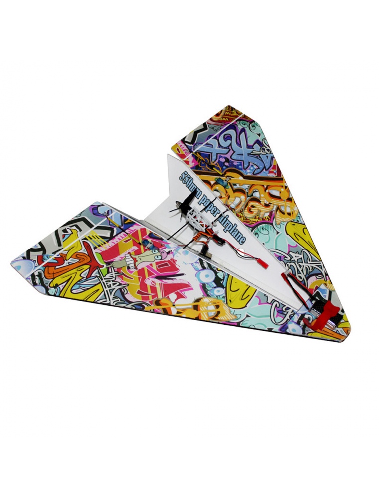 550mm Wingspan 2.4G 4CH DIY Magic Board Mini Paper RC Airplane Delta Wing RTF for Trainer Beginner