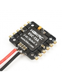 Hakrc 20x20mm 15A Blheli_S BB2 2-4S Dshot 4 In 1 Brushless ESC for RC FPV Racing Drone