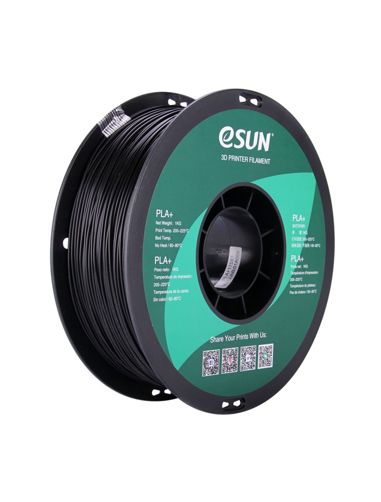 eSUN ® PLA + Filamento 1KG 1,75mm Vacuumato Confezione sigillata precisione +/ - 0,03mm per 3D Stampa