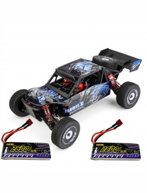 Wltoys 124018 1:12 RTR Upgraded 7.4V 2600mAh 2.4G 4WD 60km/h Metal Chassis RC Car Vehicles Models Two/Three Batteries