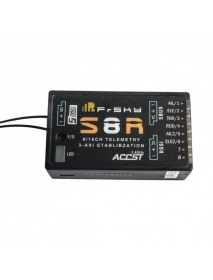 Frsky S8R 16CH Stablibzation RSSI PWM Output Telemetry Receiver With Smart Port