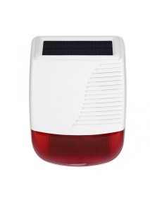 EARYKONG 433MHz Wireless Sound Alarm Outdoor Waterproof Solar Power Light Sound Siren For GSM Alarm System Fire Alarm