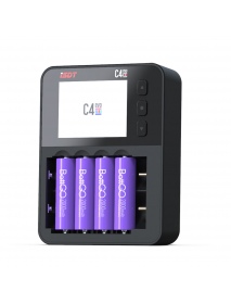 ISDT C4 EVO 36W 8A 6 Channels Smart Battery Charger With USB Output For 18650 26650 26700 AA AAA Battery
