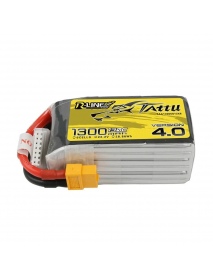 Tattu R-Line Version 4.0 V4 22.2V 1300mAh 130C 6S1P Lipo Battery Pack With XT60 Plug for RC Drone
