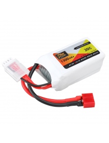ZOP Power 11.1V 1300MAH 20C 3S Lipo Battery T Plug for RC Car