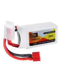 ZOP Power 11.1V 1300MAH 20C 3S Lipo Battery T Plug for RC Car